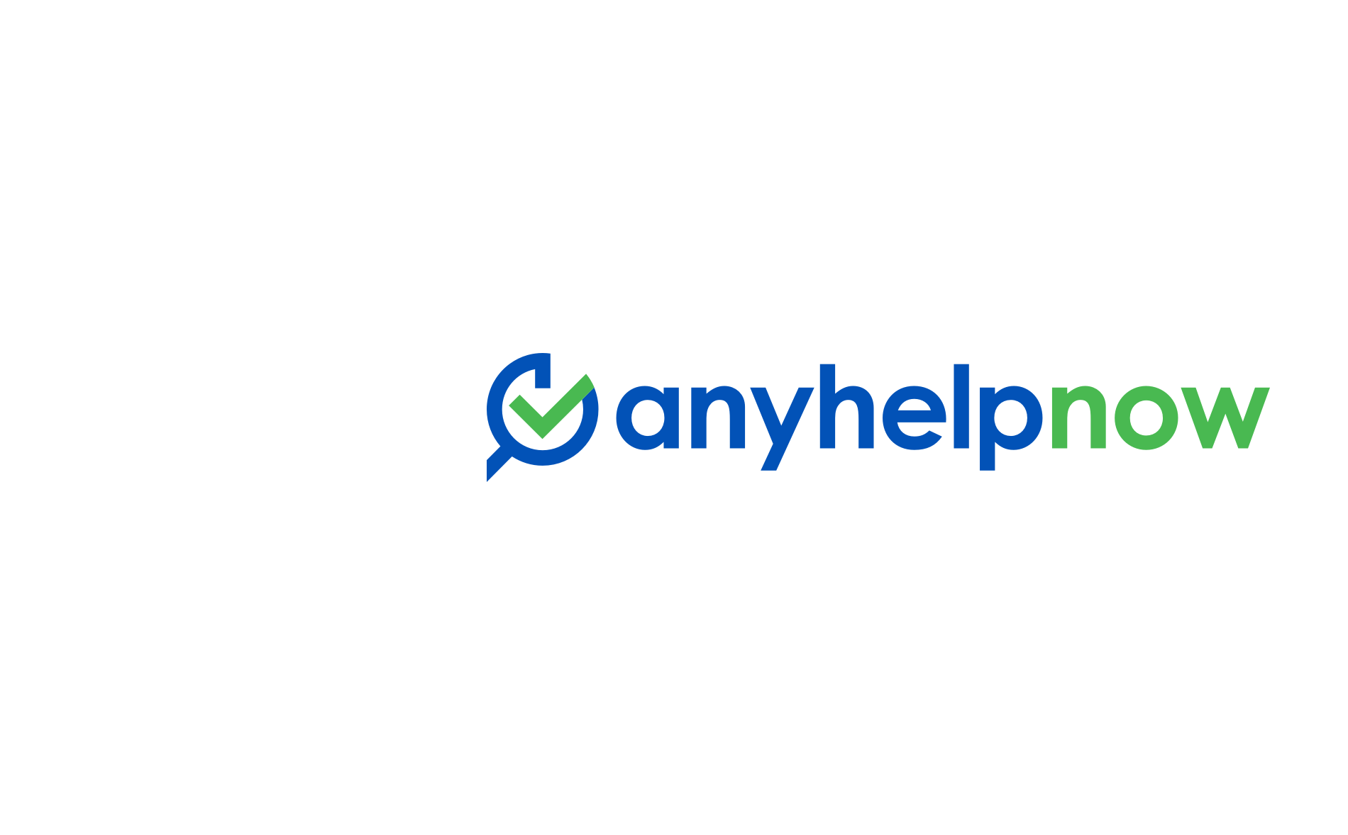 Anyhelpnow Logo im Rahmen der überarbeiteten visuellen Markenidentität