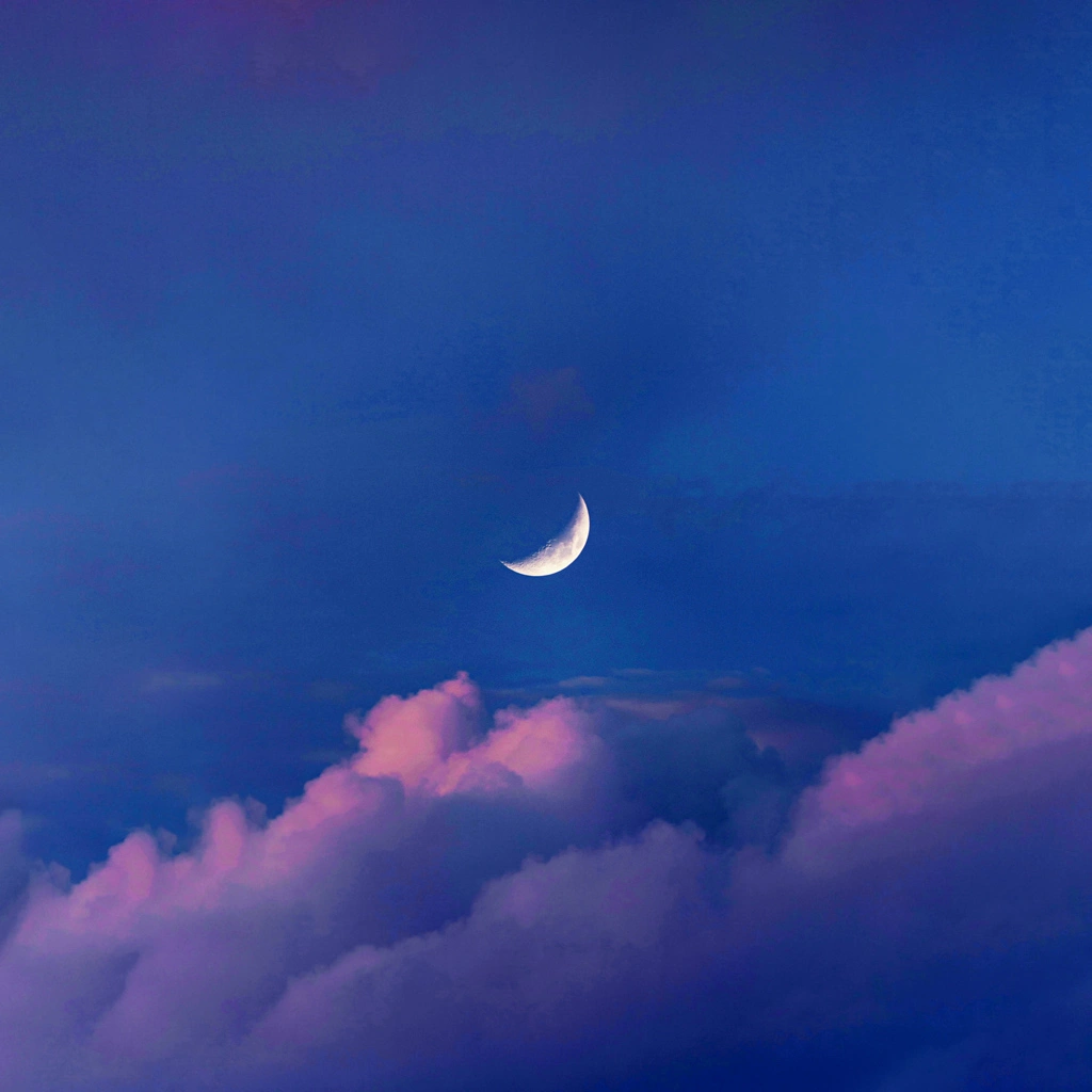 Abbildung: Mond am Nachthimmel