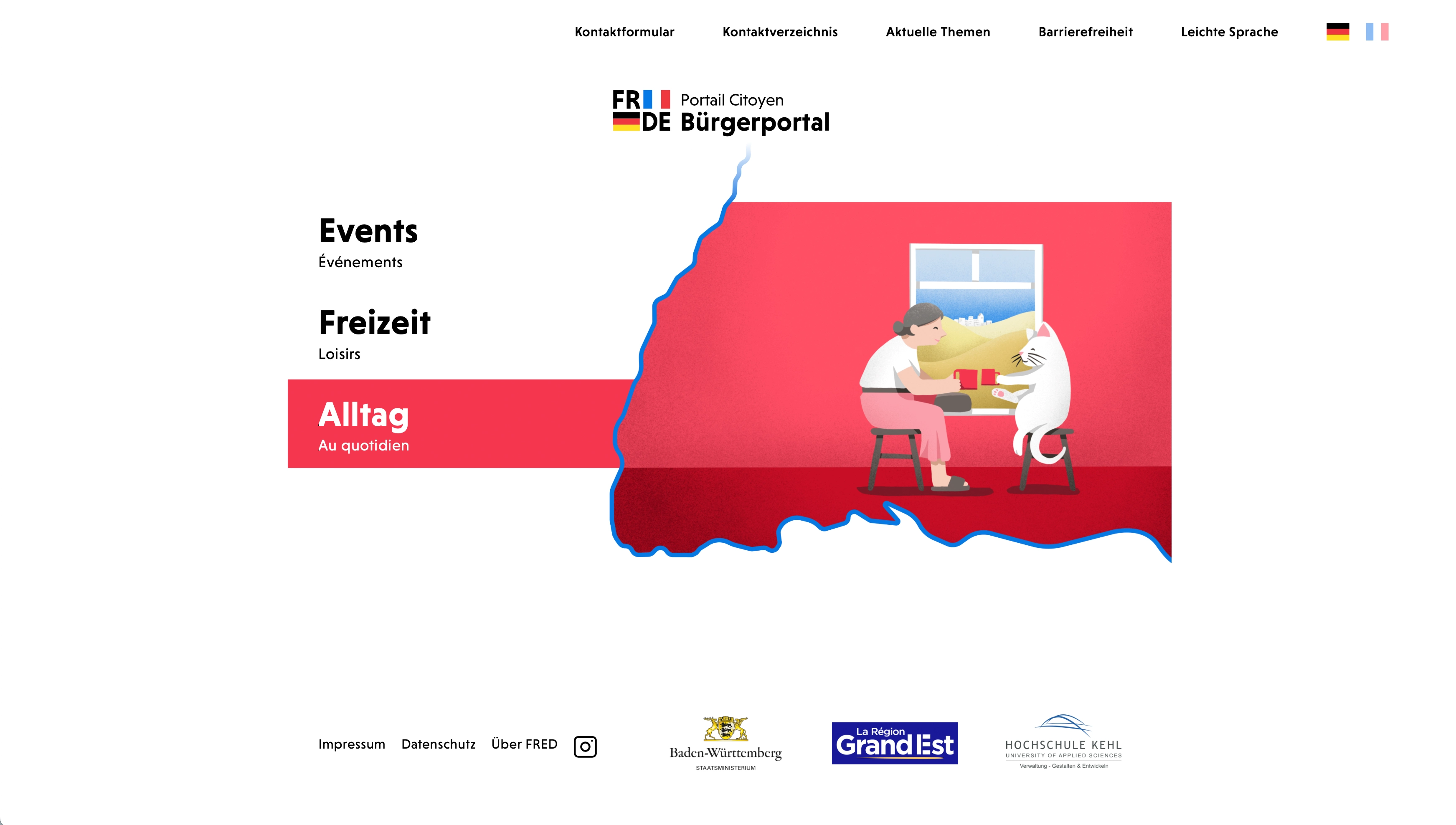 Abbildung: Website Alltag
