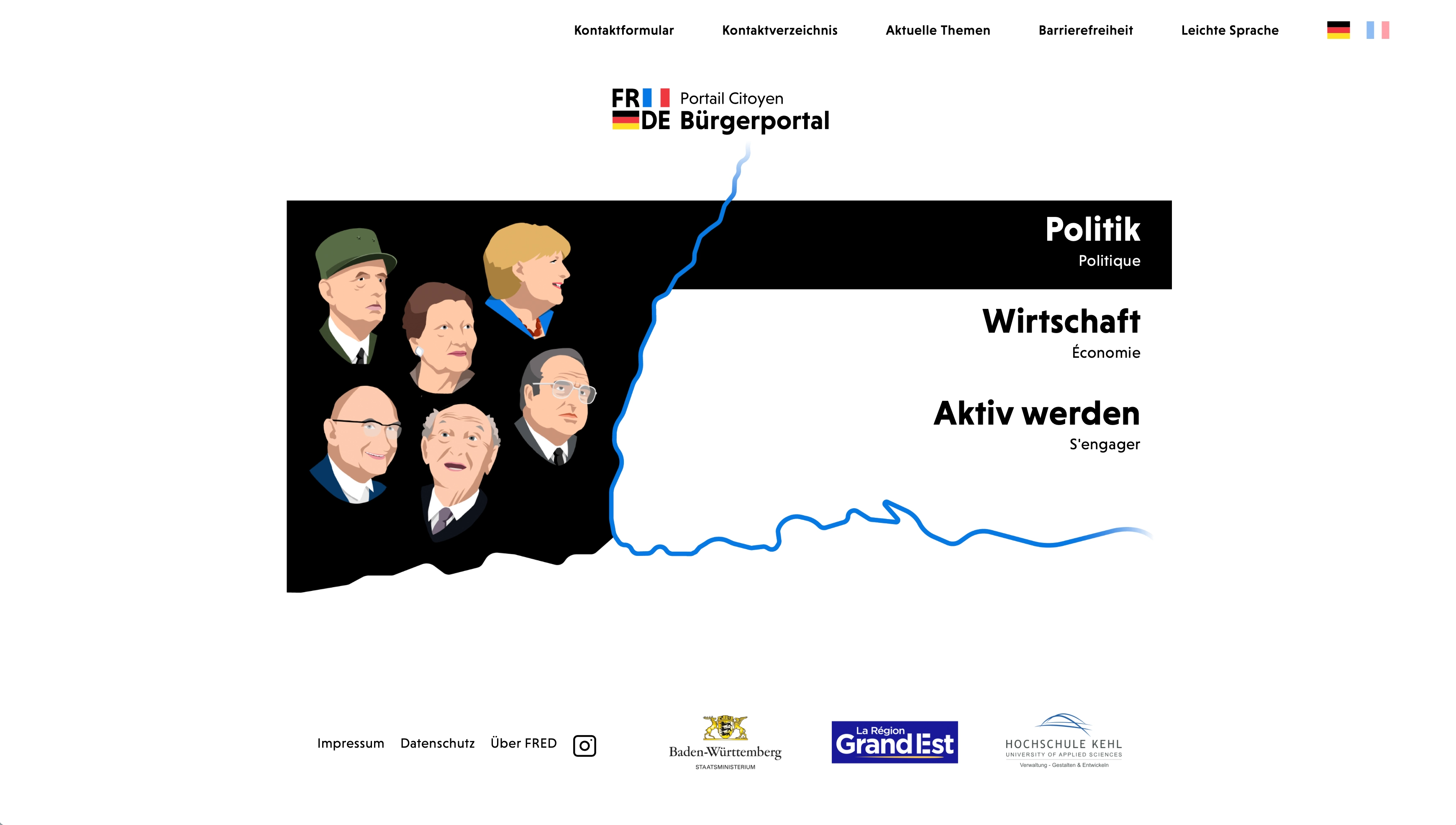 Abbildung: Website Politik