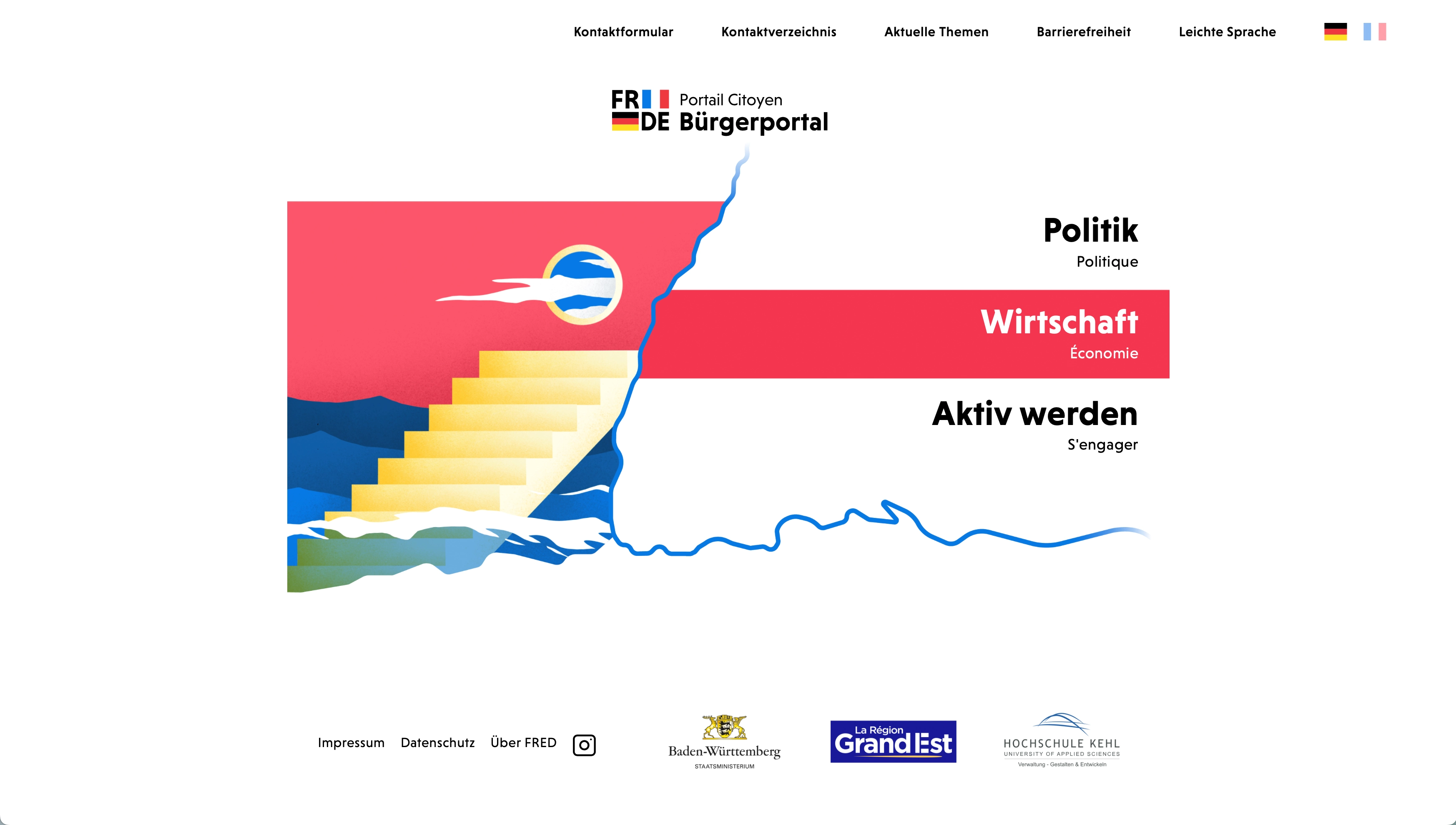 Abbildung: Website Wirtschaft