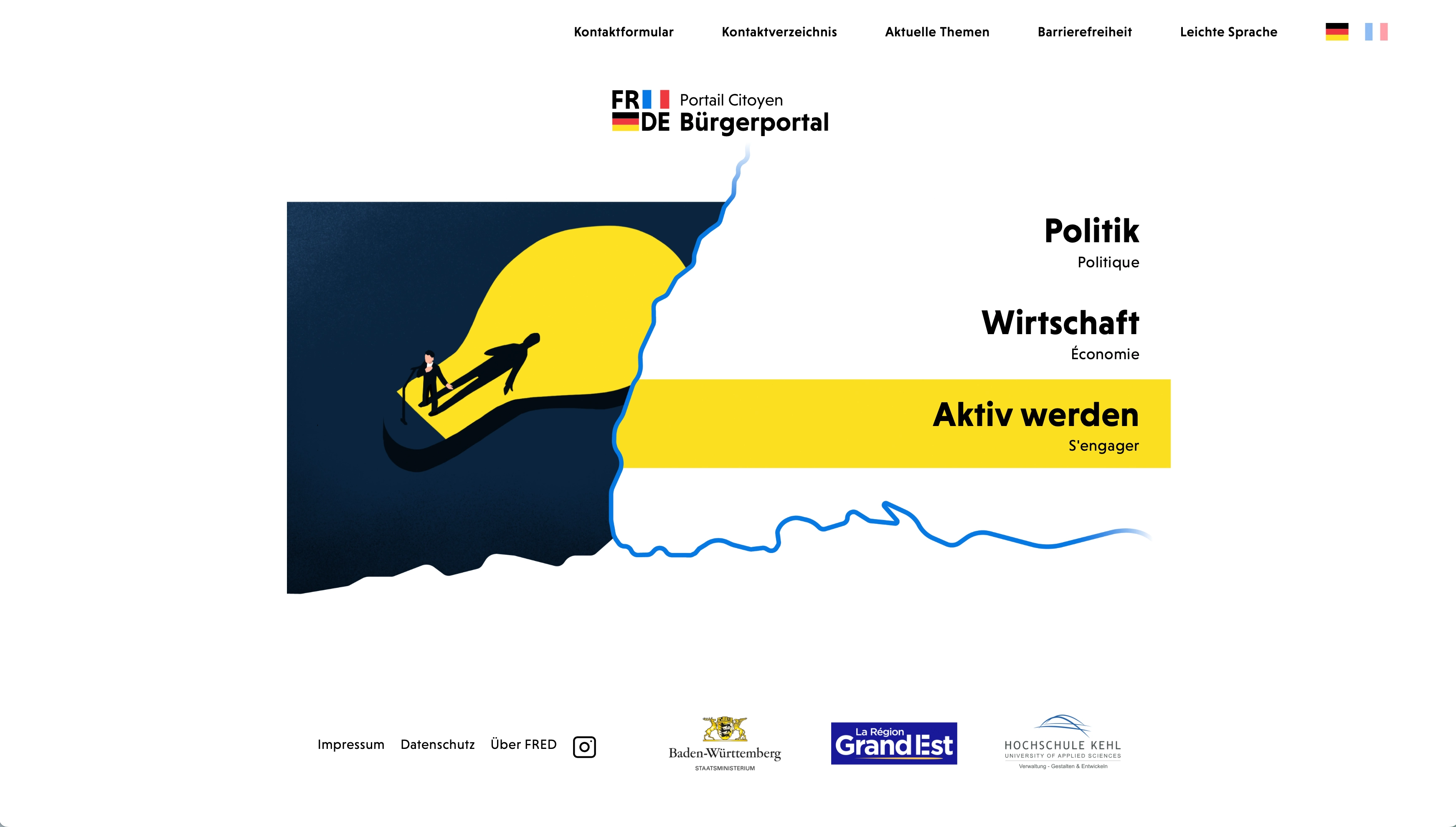 Abbildung: Website Aktiv werden