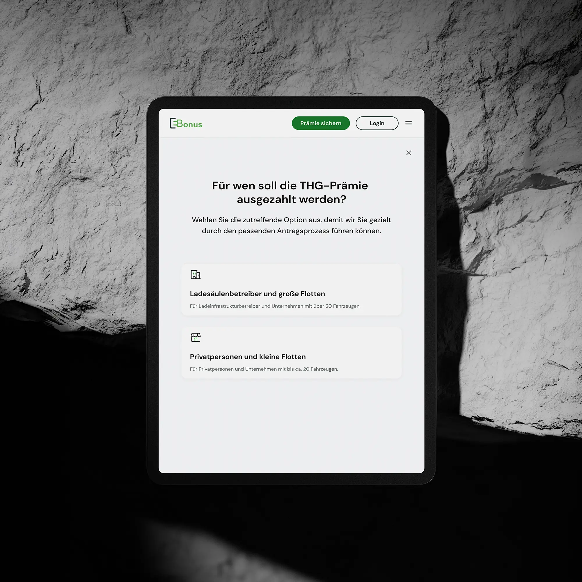 E-Bonus Projektvorschau